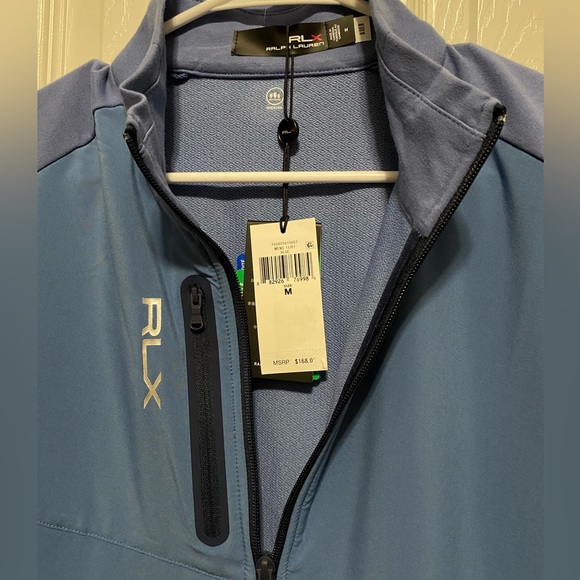 NWT RLX RALPH LAUREN MEN
Stretch French Terry Vest  Blue - Picture 7 of 8